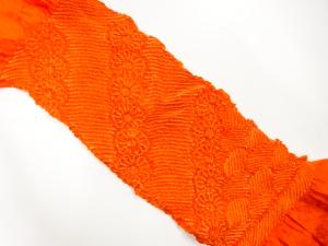 正絹　絞り　帯揚げ